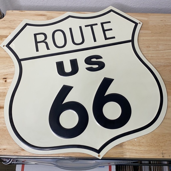 Route 66 kitchen decor Metal sign napkin holder and salt and pepper shakers - Picture 13 of 17